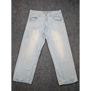 Avirex Jeans Mens 38x31 Relaxed Denim Casual Y2K Skater Streetwear Baggy Hip Hop